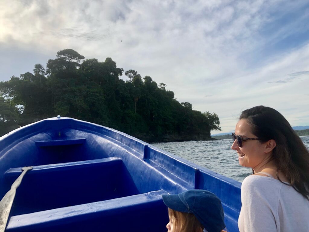 On a boat in Costa Rica